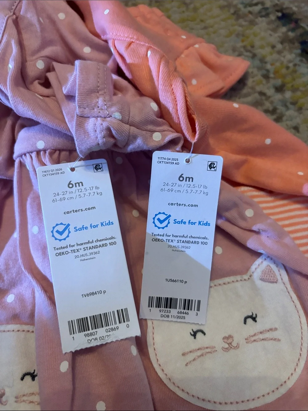 Carters girls 6 month NWT